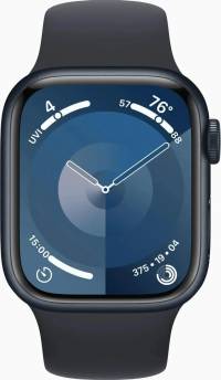 Часы Apple Watch Series 9 GPS 45mm Midnight Aluminum Case with Sport Band Midnight (Тёмная ночь)
