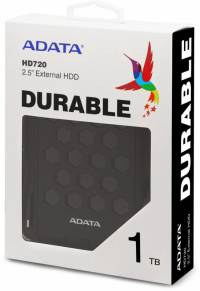 Жесткий диск A-Data USB 3.0 1Tb AHD720-1TU31-CBK HD720 DashDrive Durable (5400rpm) 2.5&quot; черный