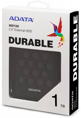 Жесткий диск A-Data USB 3.0 1TB AHD720-1TU31-CBK HD720 DashDrive Durable 2.5" черный
