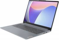 Ноутбук Lenovo IdeaPad Slim 3 15IRU8 Core i3 1305U 8Gb SSD256Gb Intel UHD Graphics 15.6&quot; TN FHD (1920x1080) noOS grey WiFi BT Cam (82X70066LK)