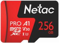 Флеш карта microSDXC 256GB Netac NT02P500PRO-256G-R P500 Extreme Pro + adapter