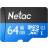 Флеш карта microSDXC 64GB Netac NT02P500STN-064G-S P500 w/o adapter
