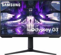 Монитор Samsung 24&quot; Odyssey G3 S24AG320NI черный VA LED 1ms 16:9 HDMI полуматовая HAS Piv 250cd 178гр/178гр 1920x1080 165Hz FreeSync Premium DP 4.5кг