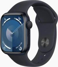 Часы Apple Watch Series 9 GPS 41mm Midnight Aluminum Case with Sport Band Midnight (Тёмная ночь)